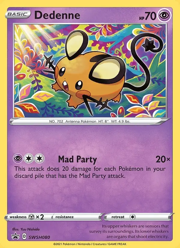 Dedenne #SWSH080 SWSH Black Star Promos PSA 10