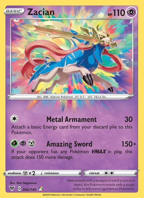 Zacian #82 Vivid Voltage PSA 10