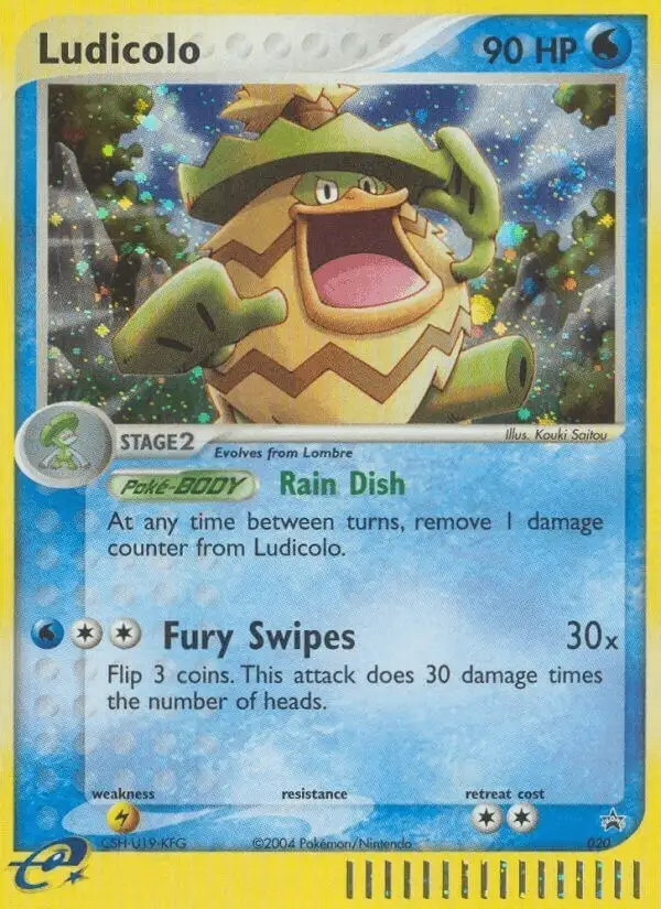 Ludicolo #20 Nintendo Black Star Promos PSA 10
