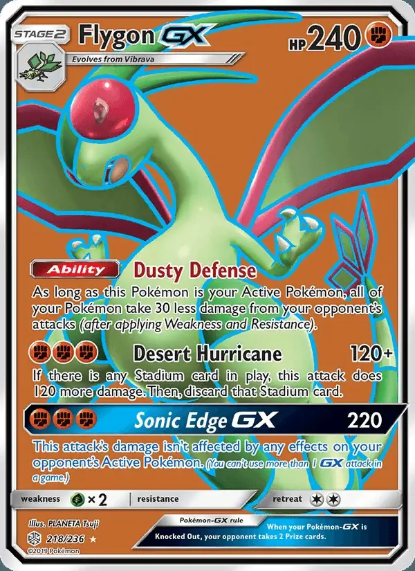 Flygon GX #218 Cosmic Eclipse PSA 10