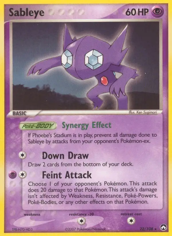 Sableye #22 Power Keepers PSA 10
