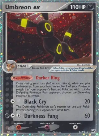 Umbreon ex #112 Unseen Forces PSA 10