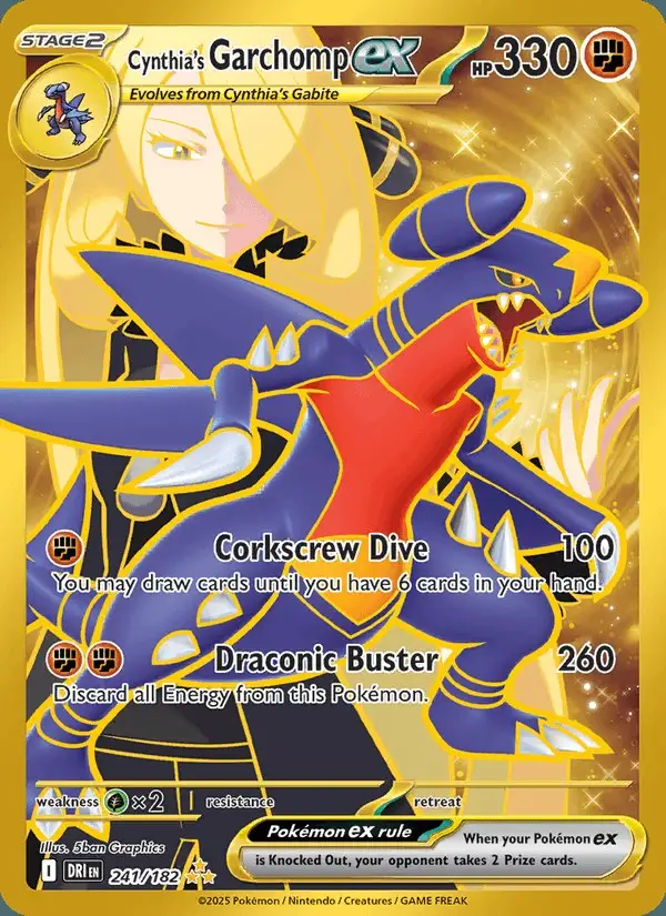 Cynthia's Garchomp ex #241 Destined Rivals PSA 10