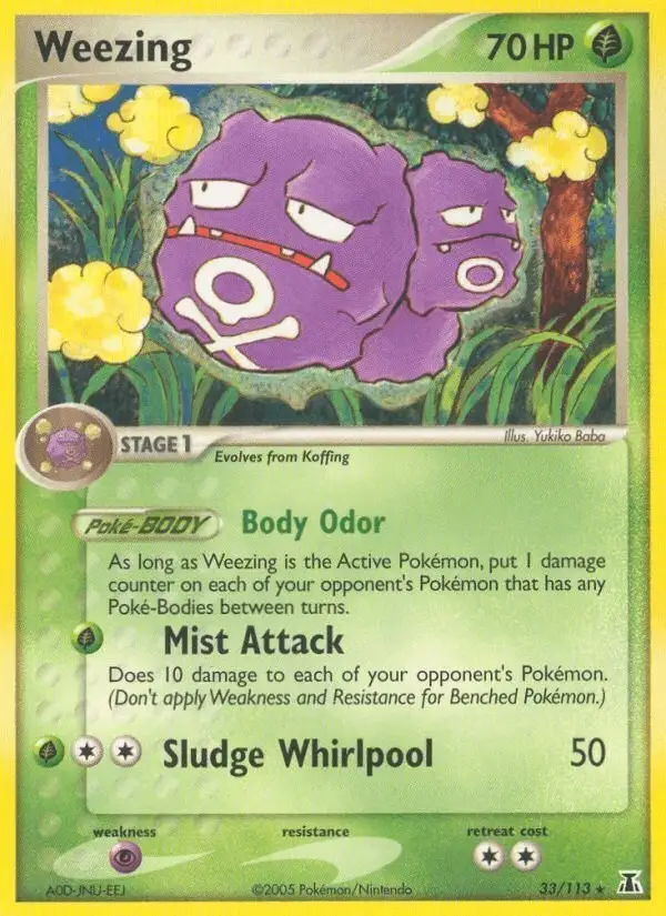 Weezing #33 Delta Species PSA 10