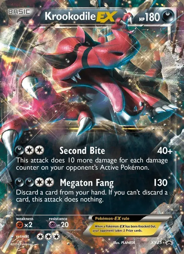 Krookodile EX #XY25 XY Black Star Promos PSA 10