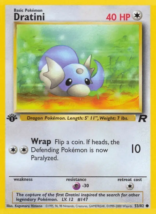Dratini #53 Team Rocket PSA 10