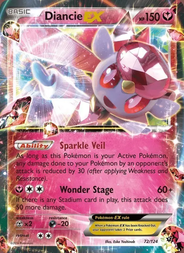 Diancie EX #72 Fates Collide PSA 10