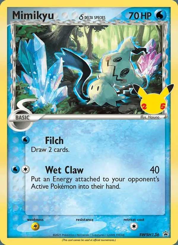 Mimikyu #SWSH136 SWSH Black Star Promos PSA 10