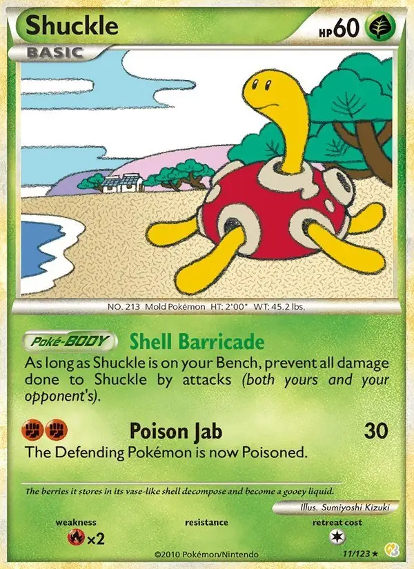 Shuckle #11 HeartGold SoulSilver PSA 10