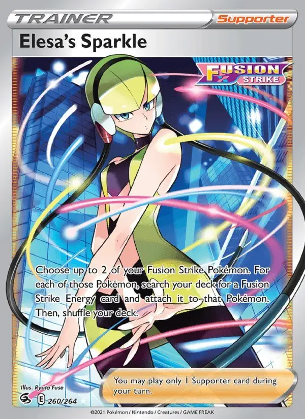 Elesa's Sparkle #260 Fusion Strike PSA 10