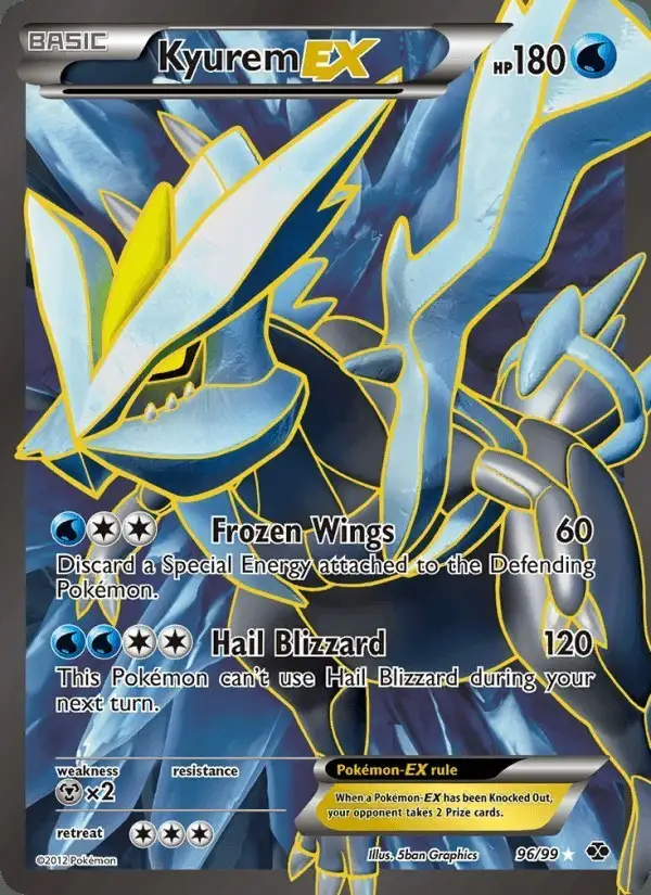 Kyurem-EX #96 Next Destinies PSA 10