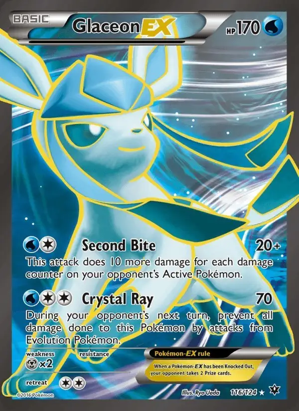 Glaceon EX #116 Fates Collide PSA 10