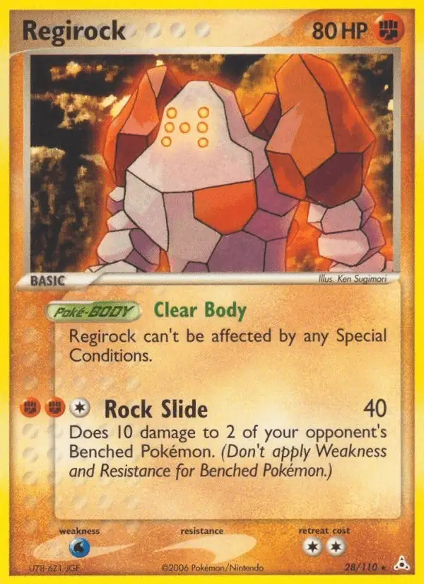 Regirock #28 Holon Phantoms PSA 10