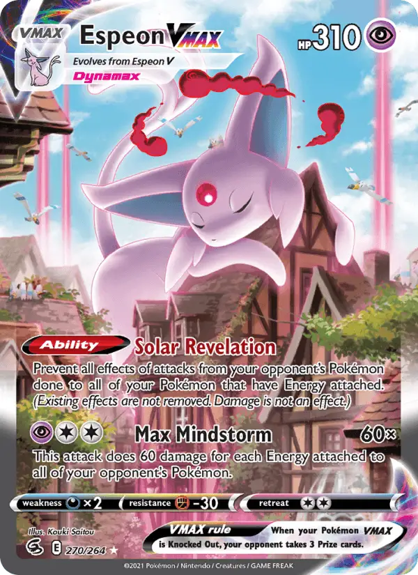 Espeon VMAX (Full Art) #270 Fusion Strike PSA 10