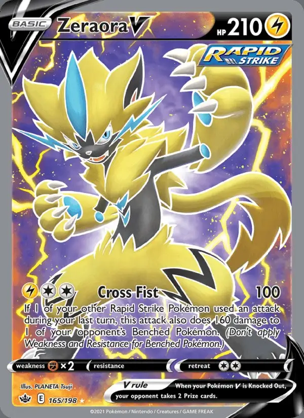 Zeraora V #165 Chilling Reign PSA 10