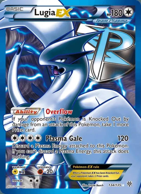 Lugia-EX #134 Plasma Storm PSA 10
