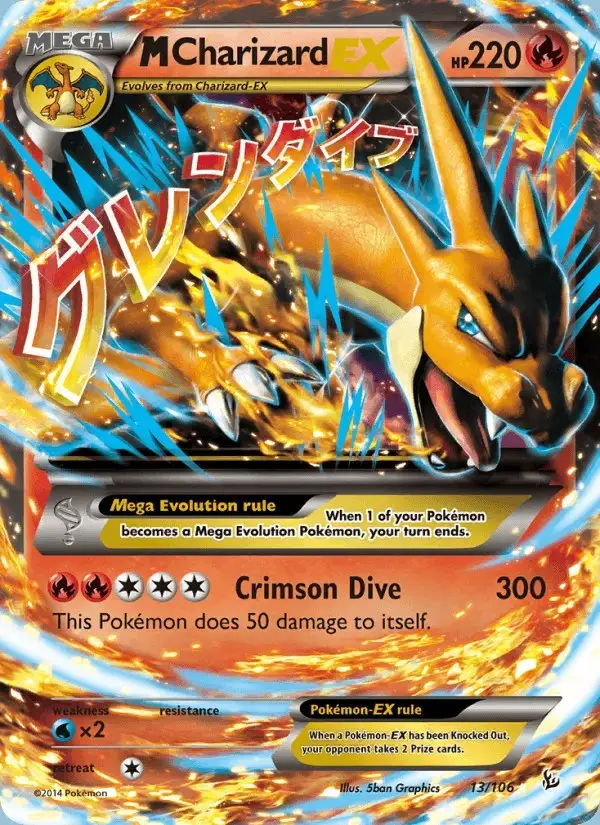 M Charizard EX #13 Flashfire PSA 10