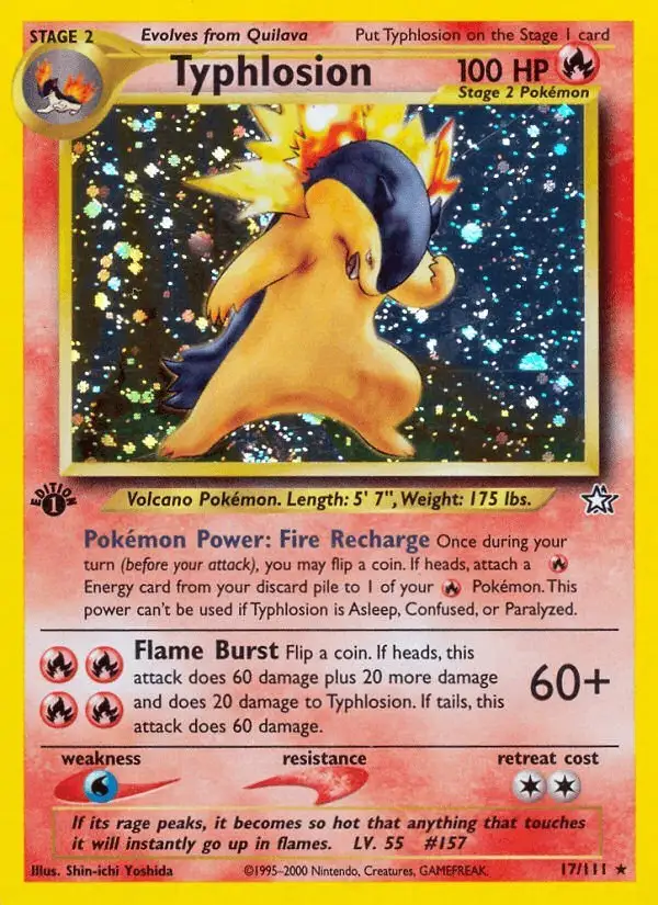 Typhlosion #17 Neo Genesis PSA 10