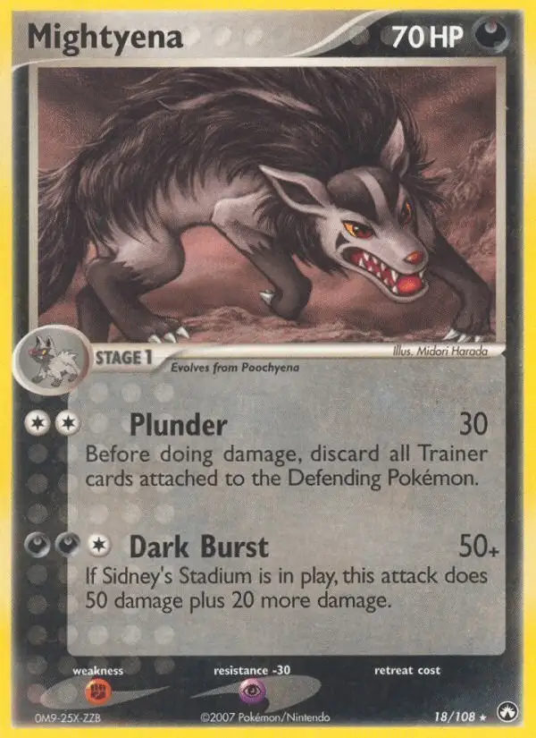 Mightyena #18 Power Keepers PSA 10