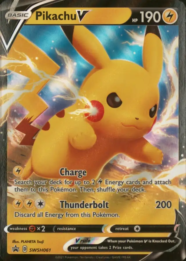 Pikachu V #061 SWSH Black Star Promos PSA 10