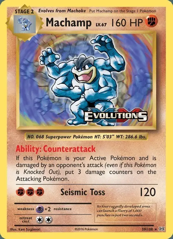 Machamp #59 Evolutions PSA 10