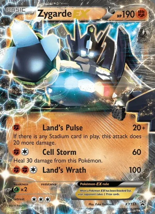 Zygarde EX #XY151 XY Black Star Promos PSA 10