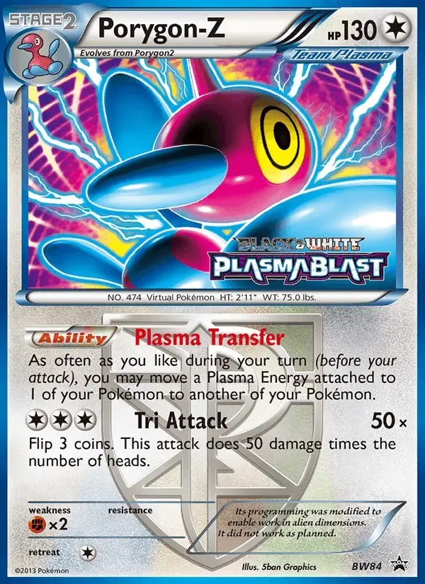 Porygon-Z #BW84 BW Black Star Promos PSA 10