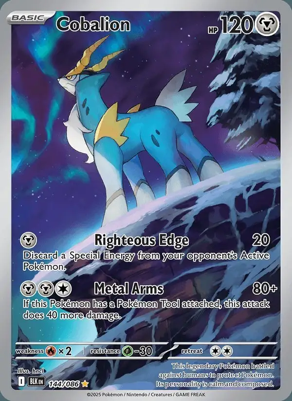 Cobalion #144 Black Bolt PSA 10