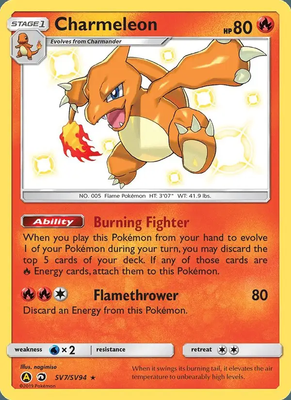 Charmeleon #SV7 Hidden Fates Shiny Vault PSA 10