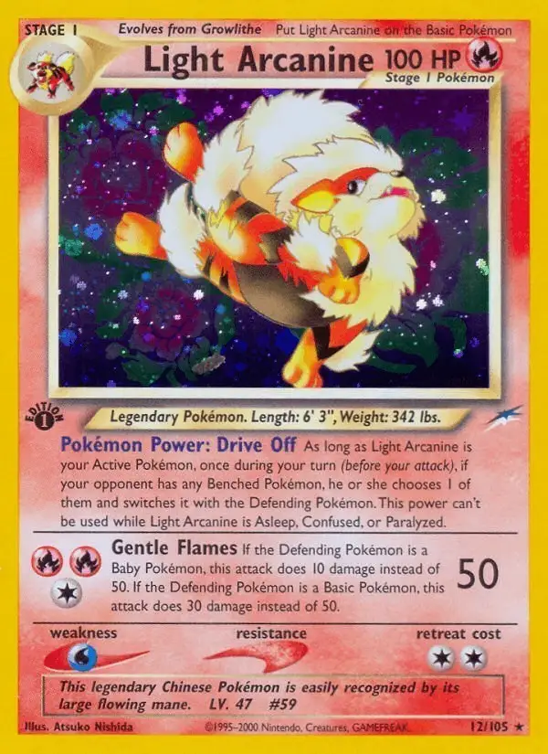 Light Arcanine #12 Neo Destiny PSA 10