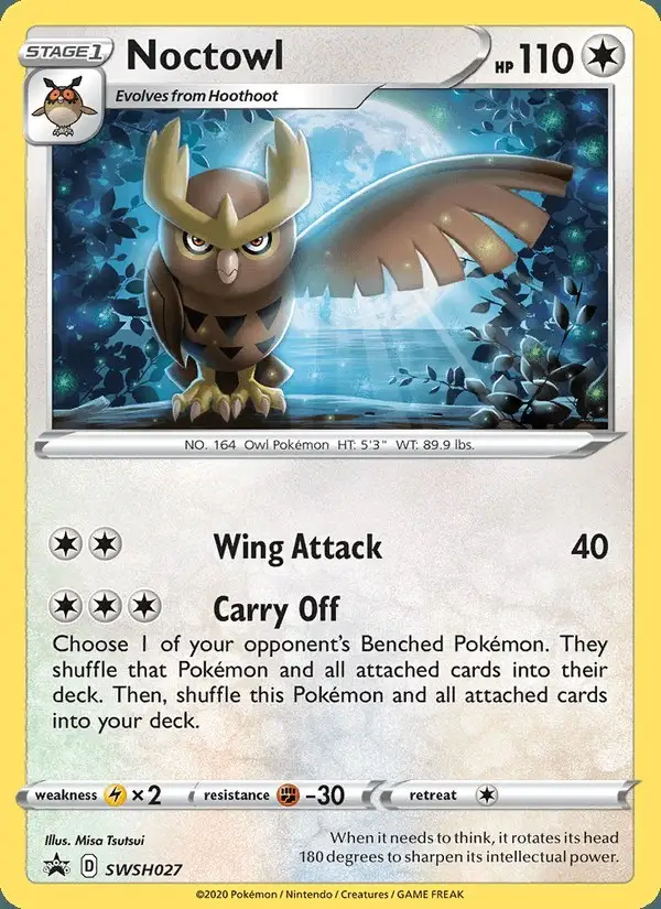 Noctowl #SWSH027 SWSH Black Star Promos PSA 10