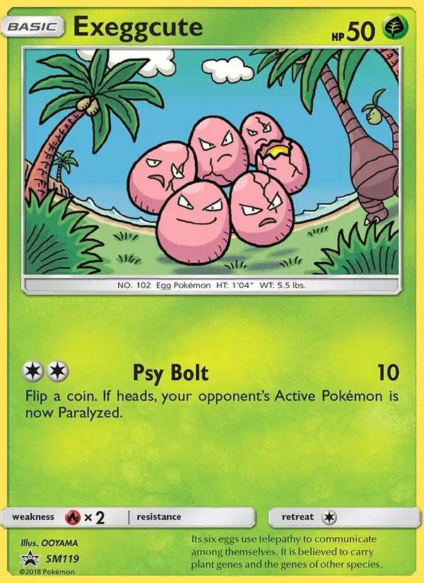 Exeggcute #SM119 SM Black Star Promos PSA 10