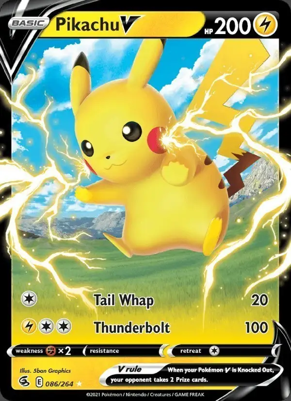 Pikachu V #86 Fusion Strike PSA 10