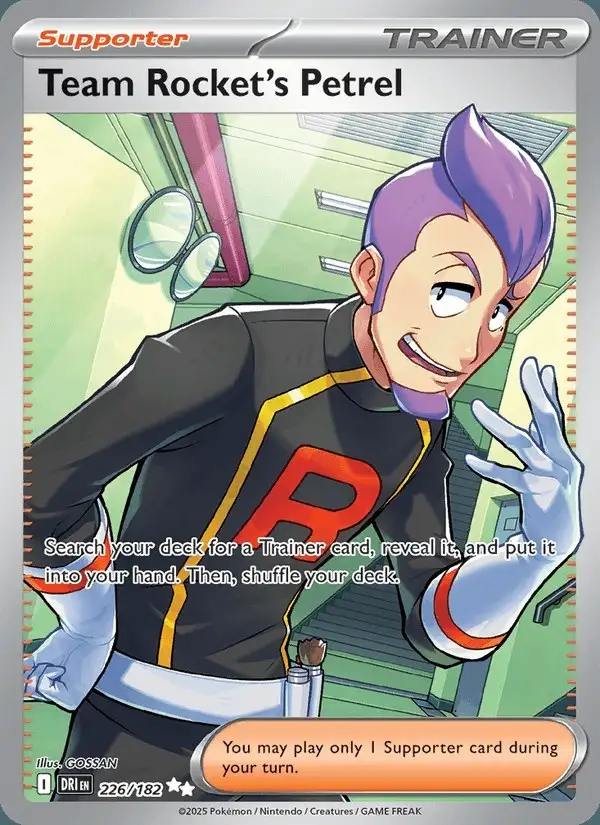 Team Rocket's Petrel #226 Destined Rivals PSA 10
