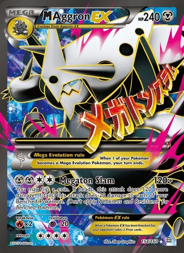 M Aggron EX #154 Primal Clash PSA 10