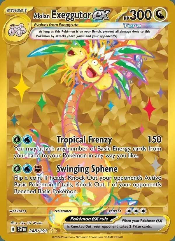 Alolan Exeggutor ex #248 Surging Sparks PSA 10
