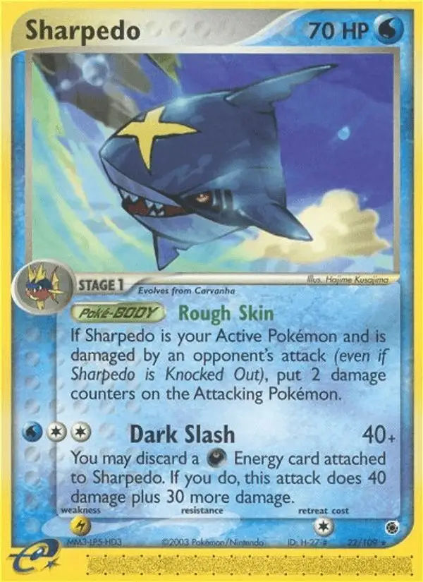 Sharpedo #22 Ruby & Sapphire PSA 10