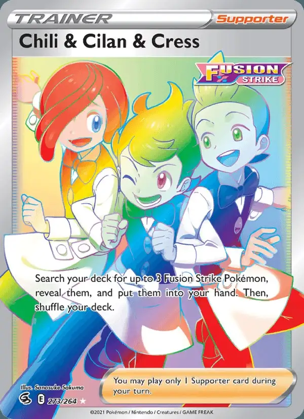 Chili & Cilan & Cress #273 Fusion Strike PSA 10