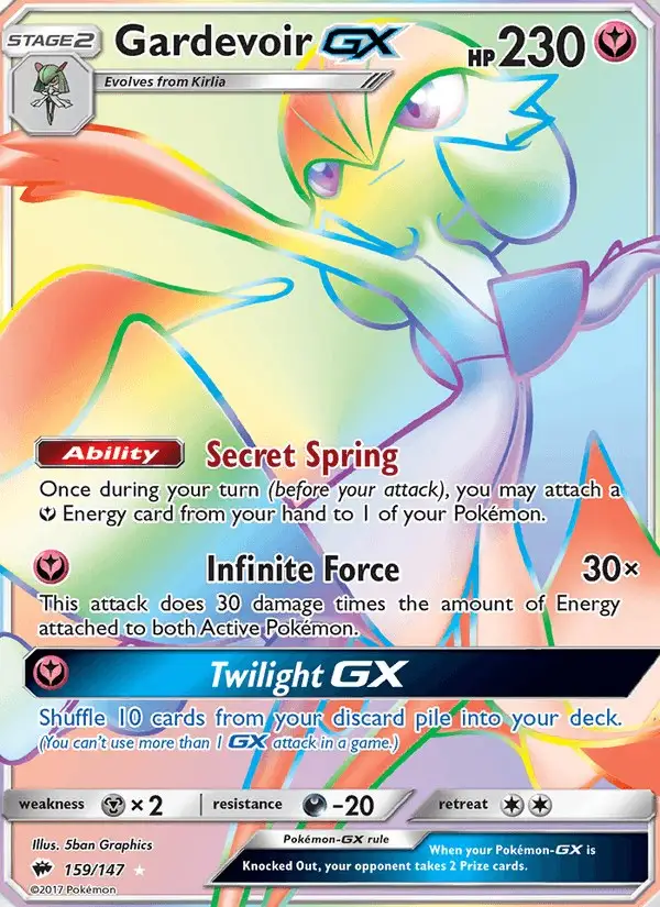 Gardevoir GX #159 Burning Shadows PSA 10