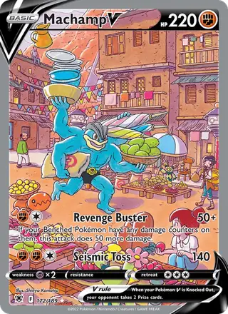 Machamp V (Full Art) #172 Astral Radiance PSA 10