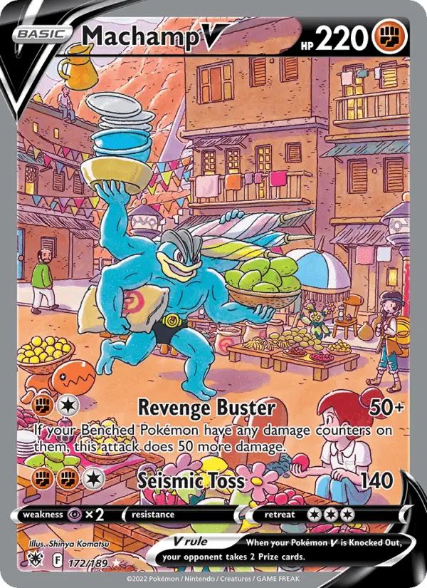 Machamp V (Full Art) #172 Astral Radiance PSA 10