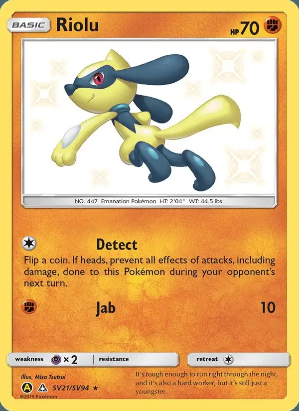 Riolu #SV21 Hidden Fates Shiny Vault PSA 10