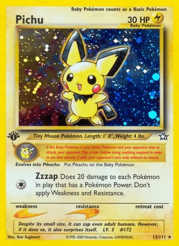 Pichu #12 Neo Genesis PSA 10