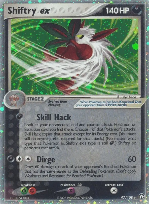 Shiftry ex #97 Power Keepers PSA 10