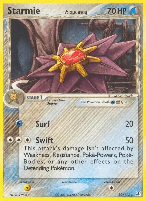 Starmie δ #30 Delta Species PSA 10