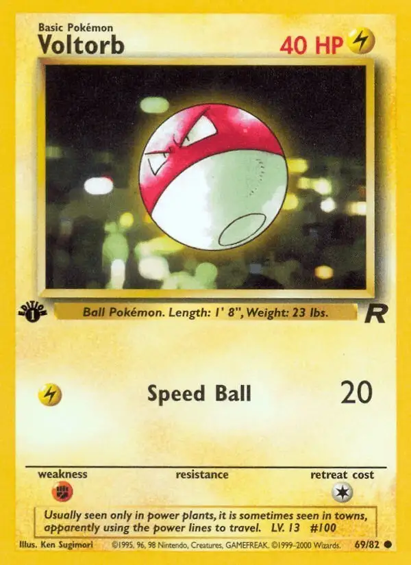 Voltorb #69 Team Rocket PSA 10