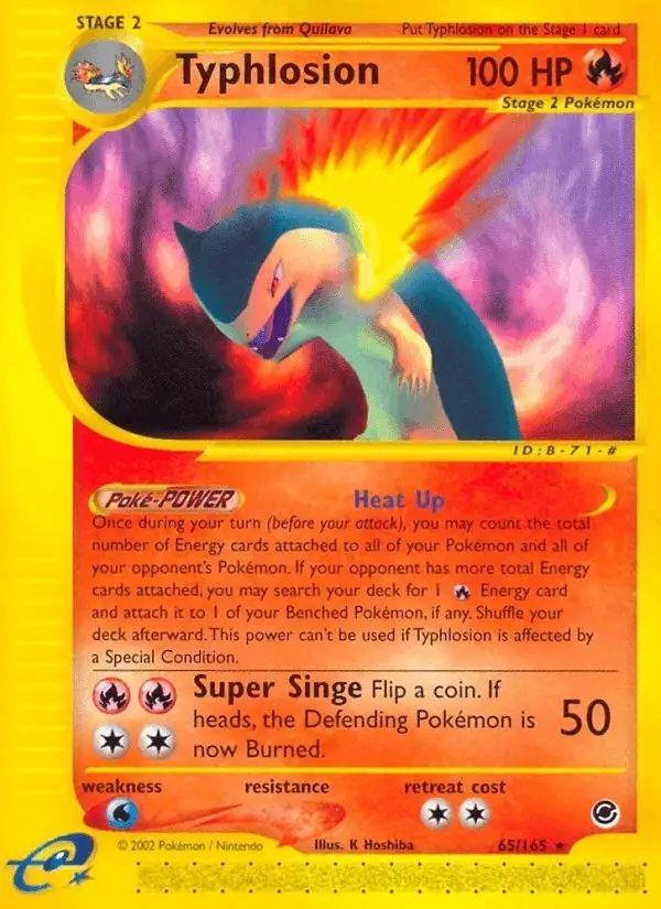 Typhlosion #65 Expedition Base Set PSA 10