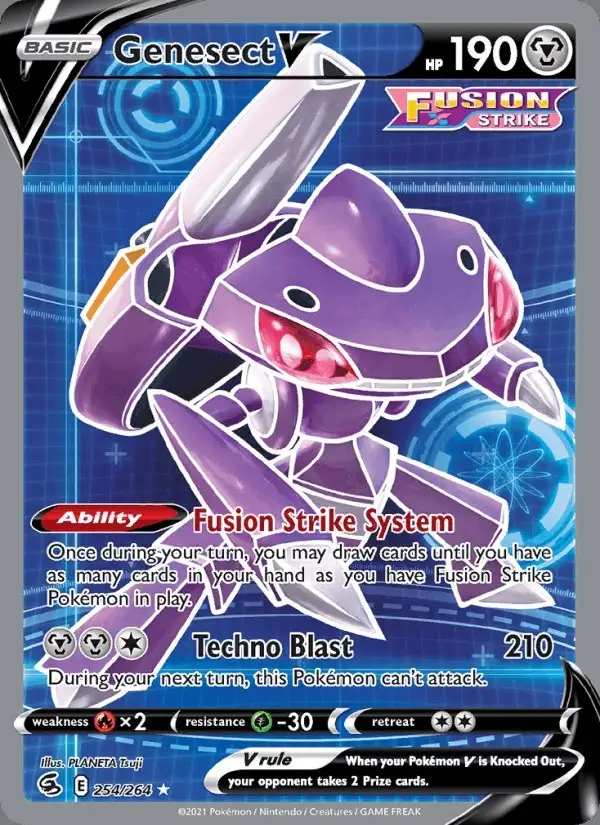 Genesect V #254 Fusion Strike PSA 10