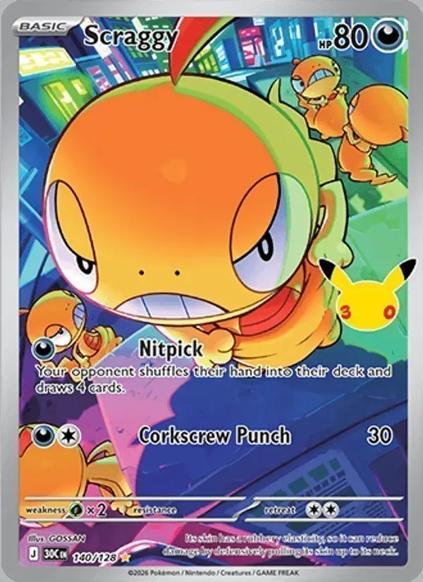 Scraggy #140 30th Celebration PSA 10
