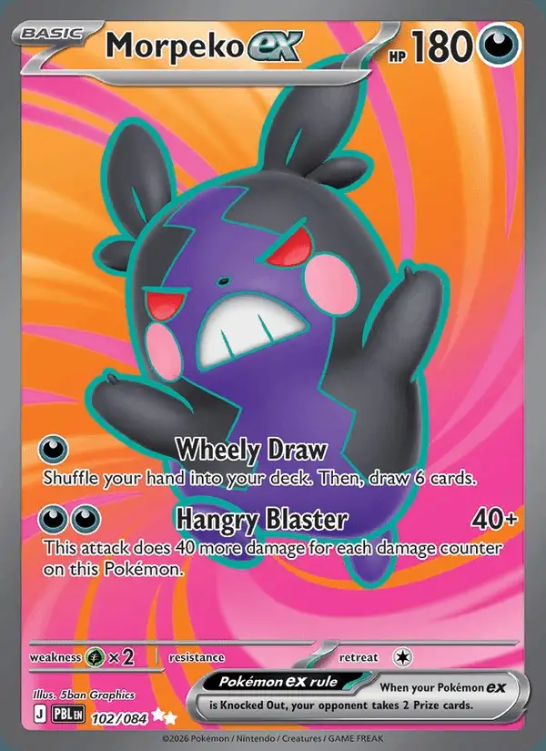 Morpeko ex #102 Pitch Black PSA 10